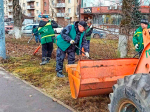 Королевцы вышли на уборку улиц округа от мусора на первом субботнике